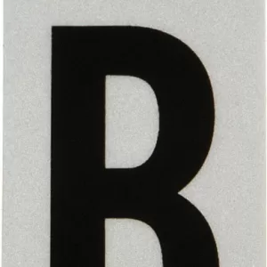 REFLECTIVE VINYL LETTER B 1"