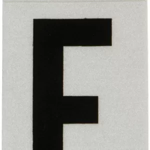 REFLECTIVE VINYL LETTER F 1"