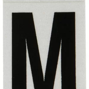 REFLECTIVE VINYL LETTER M 1"