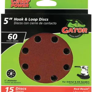 SANDING DISC 5" 60G HL 15P