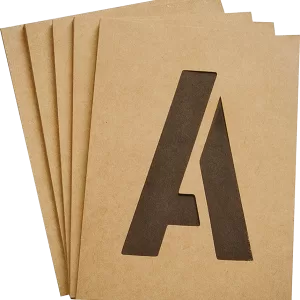 NUMEB/LETTER STENCIL KIT 3"