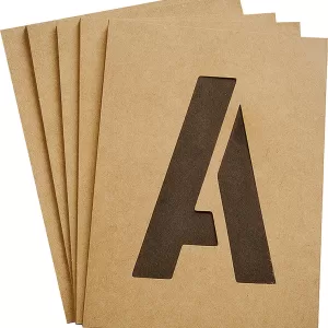 NUMBER LETTER STENCIL KIT 4"