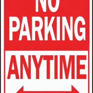 NO PARKING ANYTIME HWY SIGN
