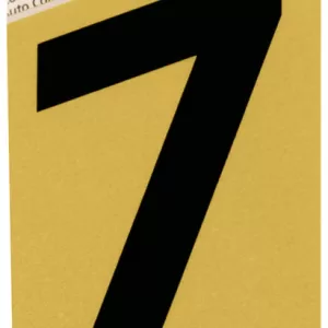 4" GOLD HOUSE NUMBER #7