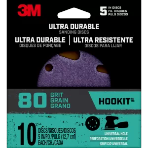 SANDING DISC 5" 80G 5-8H 10P