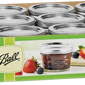 JELLY JARS QUILTED 4OZ 12PC