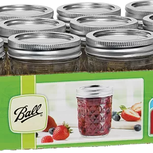 JELLY JARS QUILTED 8OZ 12PC