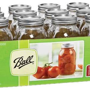 CANNING JARS REG QUART 12PC