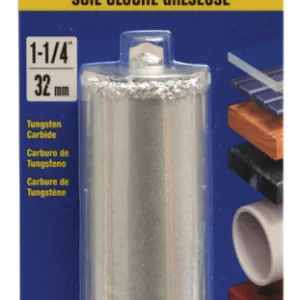 HOLESAW TC GRIT 1-1/4" 3/8S