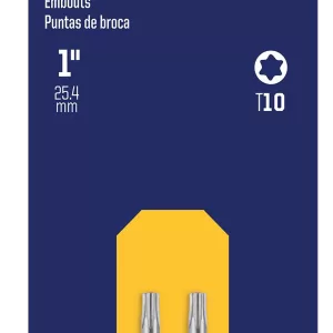 TORX BIT T10 1" 2PC