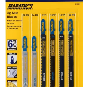 JIGSAW BLADE SET T-SHANK 6PC