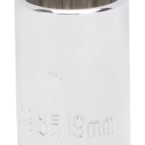SOCKET MET 12PT 19MM 1/2D