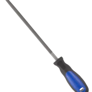 ROUND FILE W/RUBBER GRIP 8"