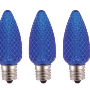 C9 BULB CRYSTAL BLUE EACH