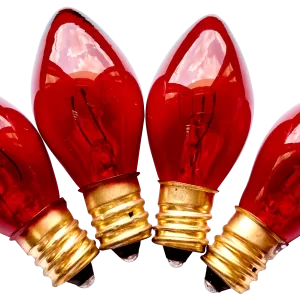 C7 BULB RED TRAN EACH