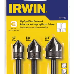 COUNTERSINK BITS BLK OX 3PC