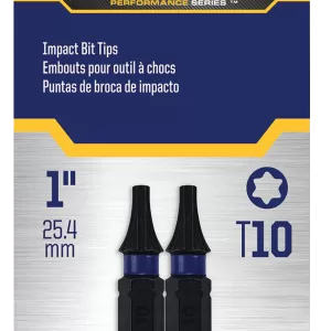 TORX IMPACT BIT T10 1" 2PC