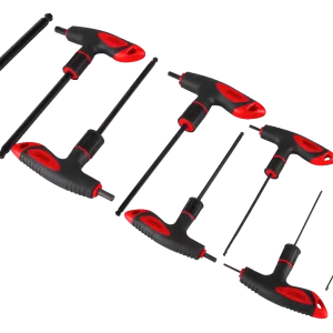 SAE T-HANDLE HEX KEY SET 8PC