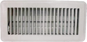 REGISTER FLOOR WHITE 4X10