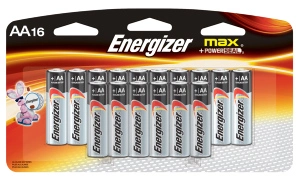 BATTERY AA ENERGIZERMX 16PK