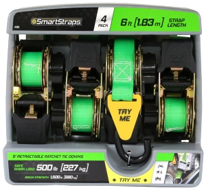 RETRACTABLE TIE DOWN 6' 4P