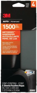 SANDPAPER WET/DRY 1500G
