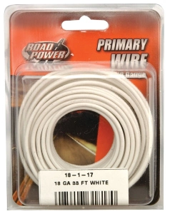 PRIMARY WIRE 18G WHITE 33'