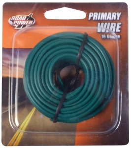 PRIMARY WIRE 18G GREEN 33'