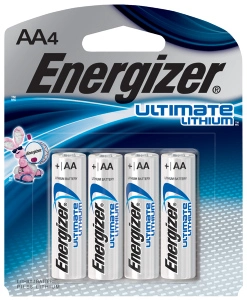 BATTERY AA ENRGZR LITH 4PK
