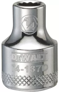 SOCKET 12PT 1/4" 3/8D