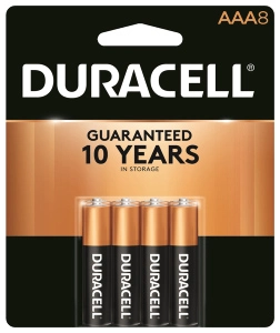 BATTERY AAA DURACELL 8PK