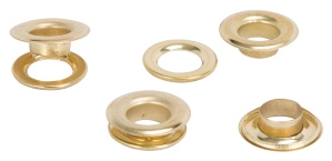 GROMMETS BRASS PLTD 1/2 25PC