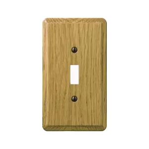 OAK SWITCH COVER 1G