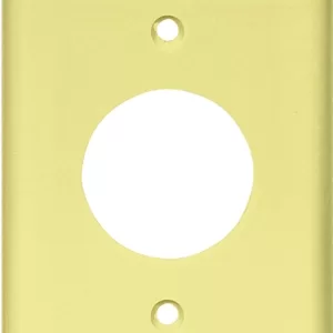 ROUND RECEPTACLE PLATE IVORY