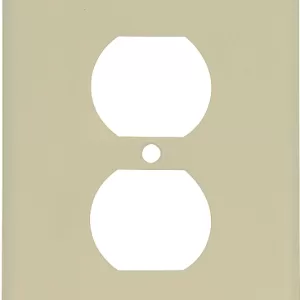 RECEPTACLE PLATE IVORY 1G OV