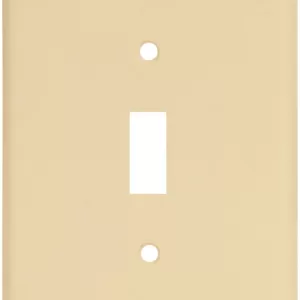 SWITCH PLATE IVORY 1G JUMBO
