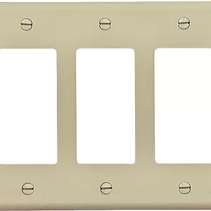 ROCKER/GFCI PLATE 3G IVORY
