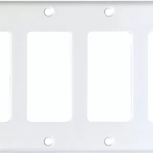 ROCKER/GFCI PLATE WHITE 4G