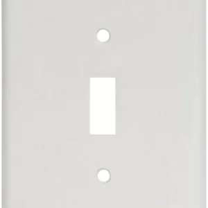 SWITCH PLATE WHITE 1G OVER