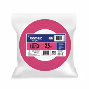 BUILDING WIRE 10/3 NM 25'