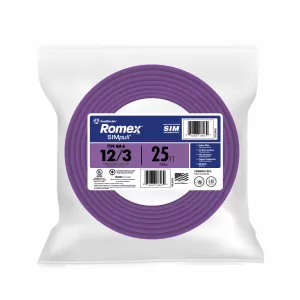 BUILDING WIRE 12/3 NM 25'