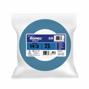 BUILDING WIRE 14/3 NM 25'