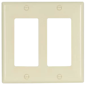ROCKER/GFCI PLATE ALMOND 2G