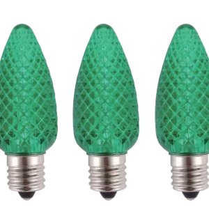 C9 BULB CRYSTAL GREEN EACH