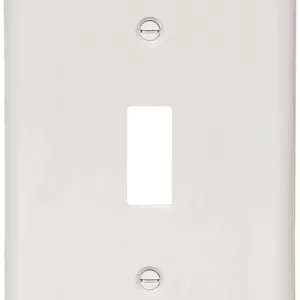 SWITCH PLATE WHITE 1G NYLON