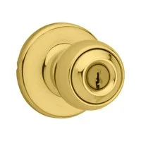 DOORKNOB KEYED POLISH BRASS