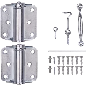 SCREENDOOR HING/PULL SET SLV