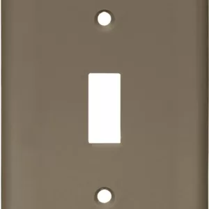 SWITCH PLATE BROWN 1G