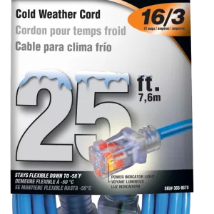 EXT CORD 16/3 GLACIER 25'