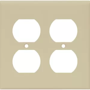 RECEPTACLE PLATE IVORY 2G